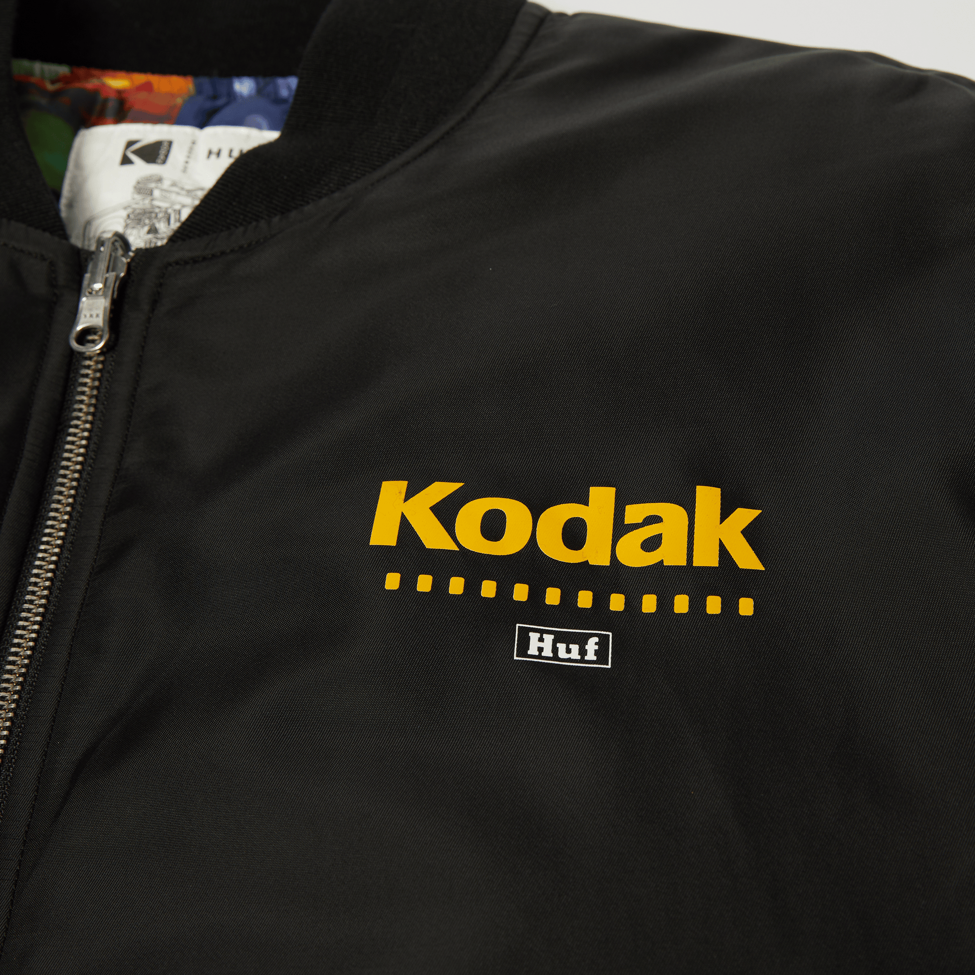 Huf x Kodak Collage Bomber Jacket Black