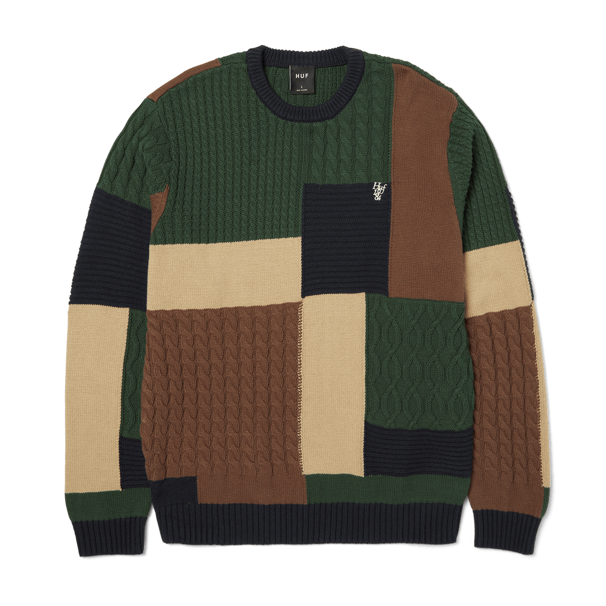 Huf Columbia Cable Knit Sweater Multi