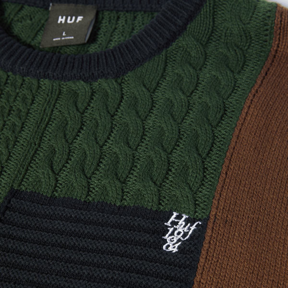 Huf Columbia Cable Knit Sweater Multi