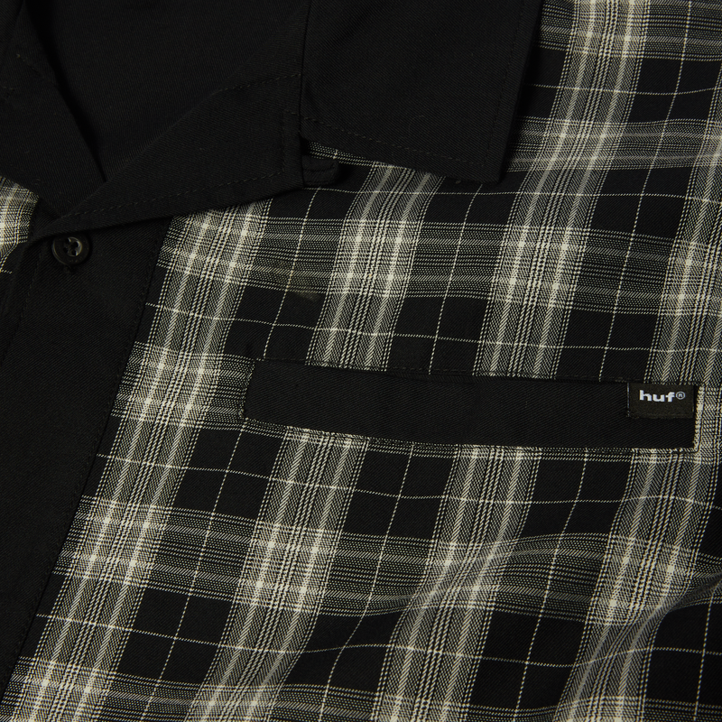 HUF Coolidge Plaid Long Sleeve Shirt Black