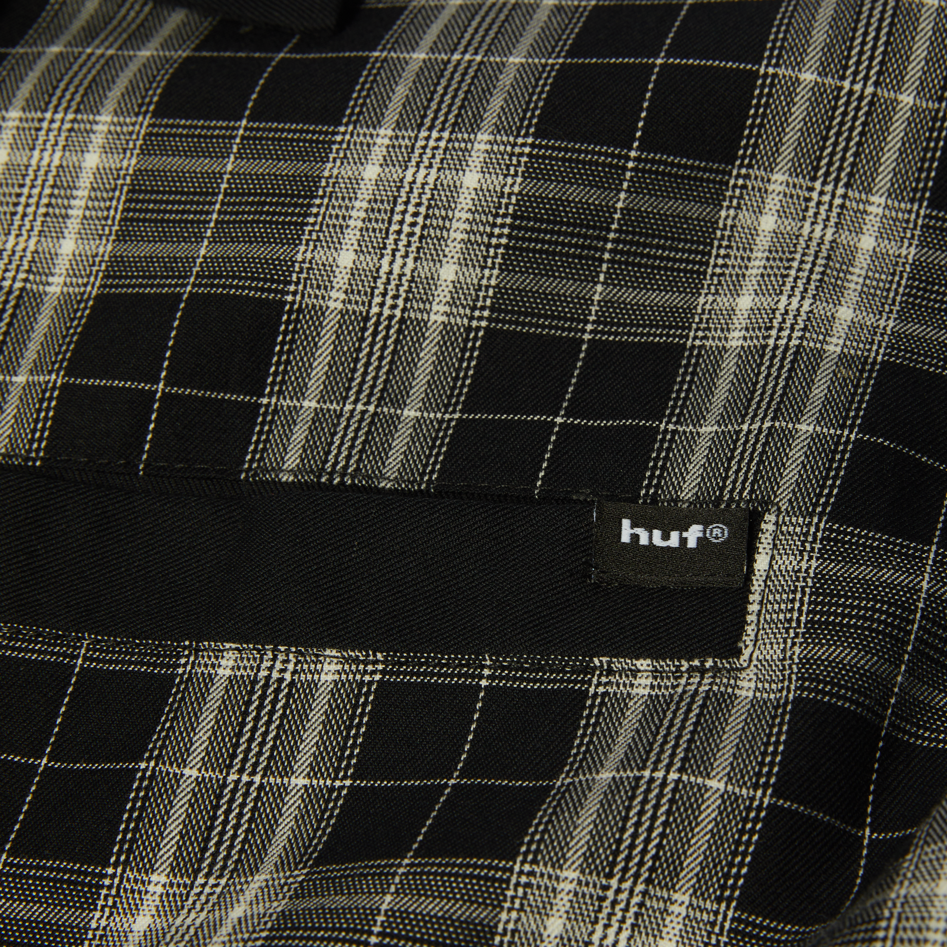 HUF Coolidge Plaid Long Sleeve Shirt Black