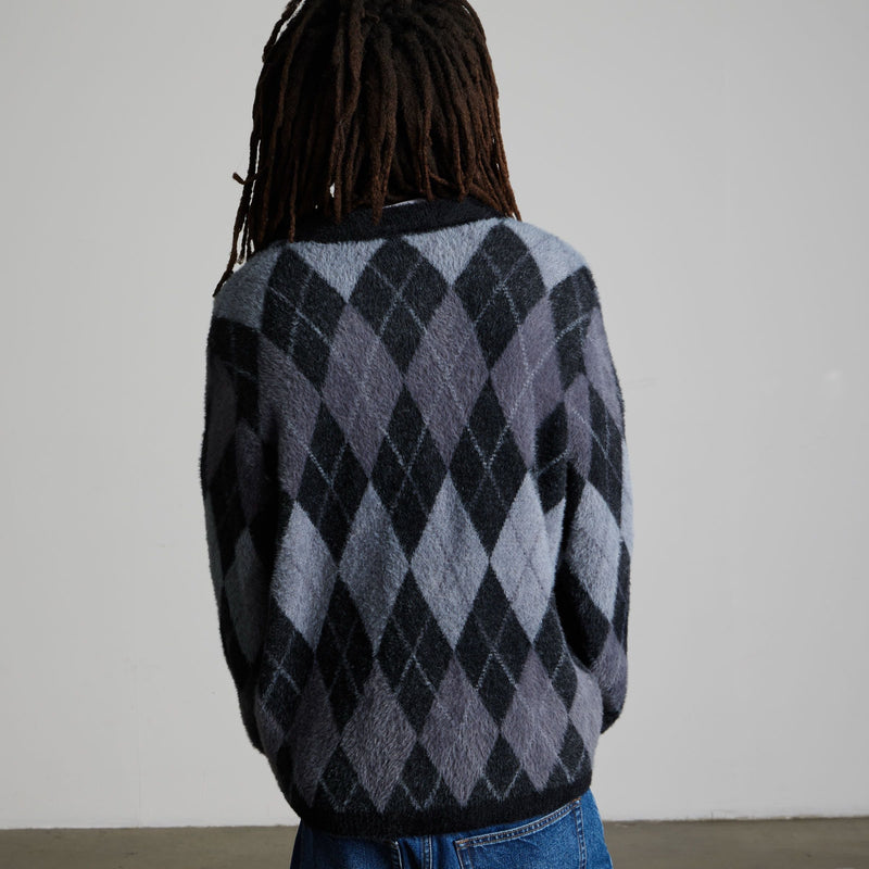 Huf Cooper Mohair Sweater Dark Brown