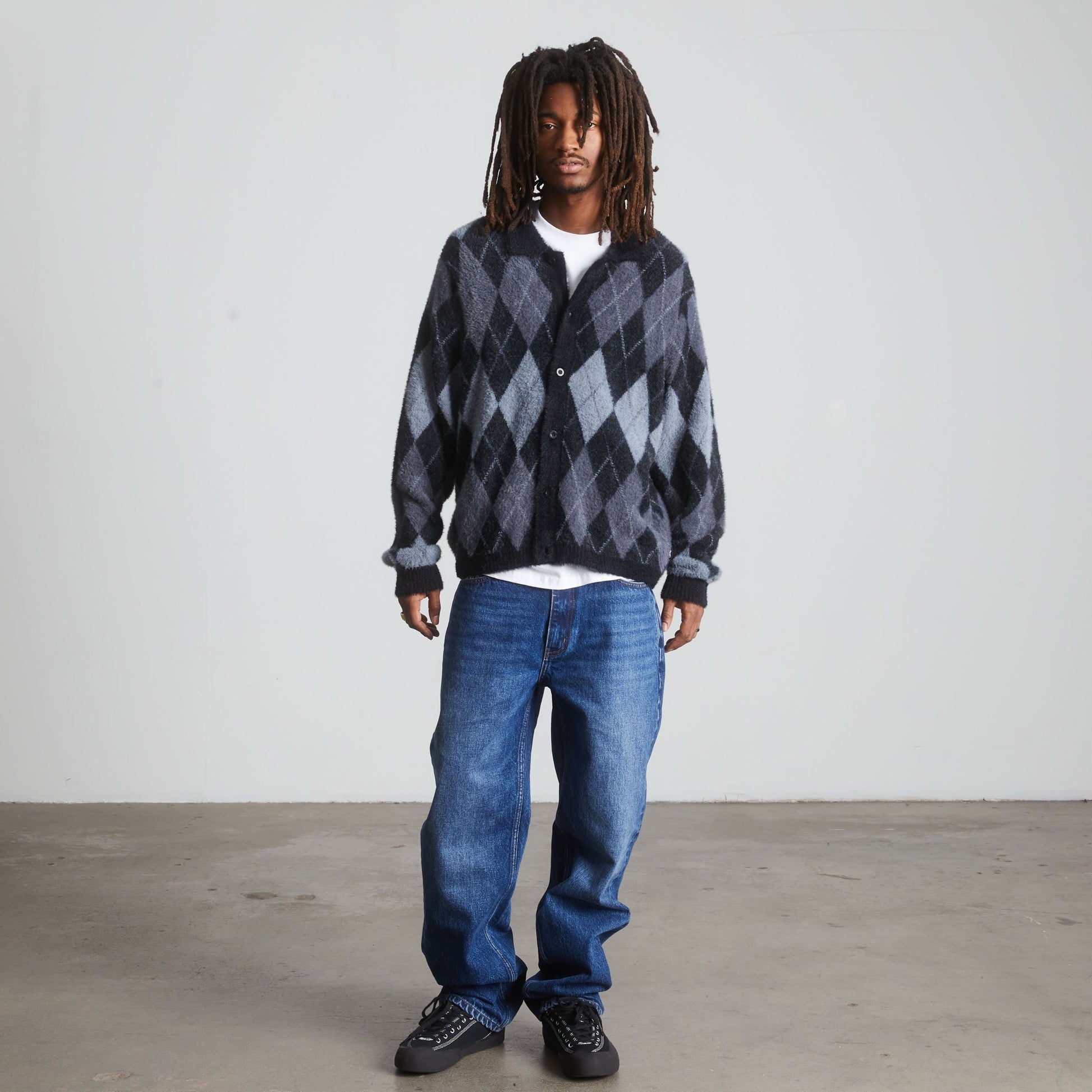 Huf Cooper Mohair Sweater Dark Brown