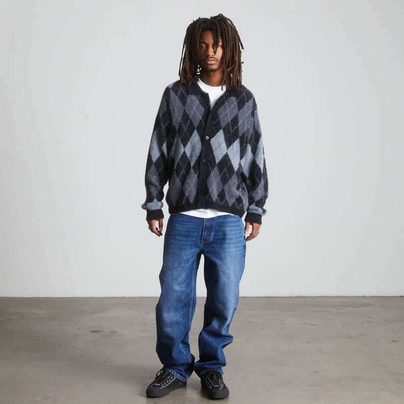 Huf Cooper Mohair Sweater Dark Brown