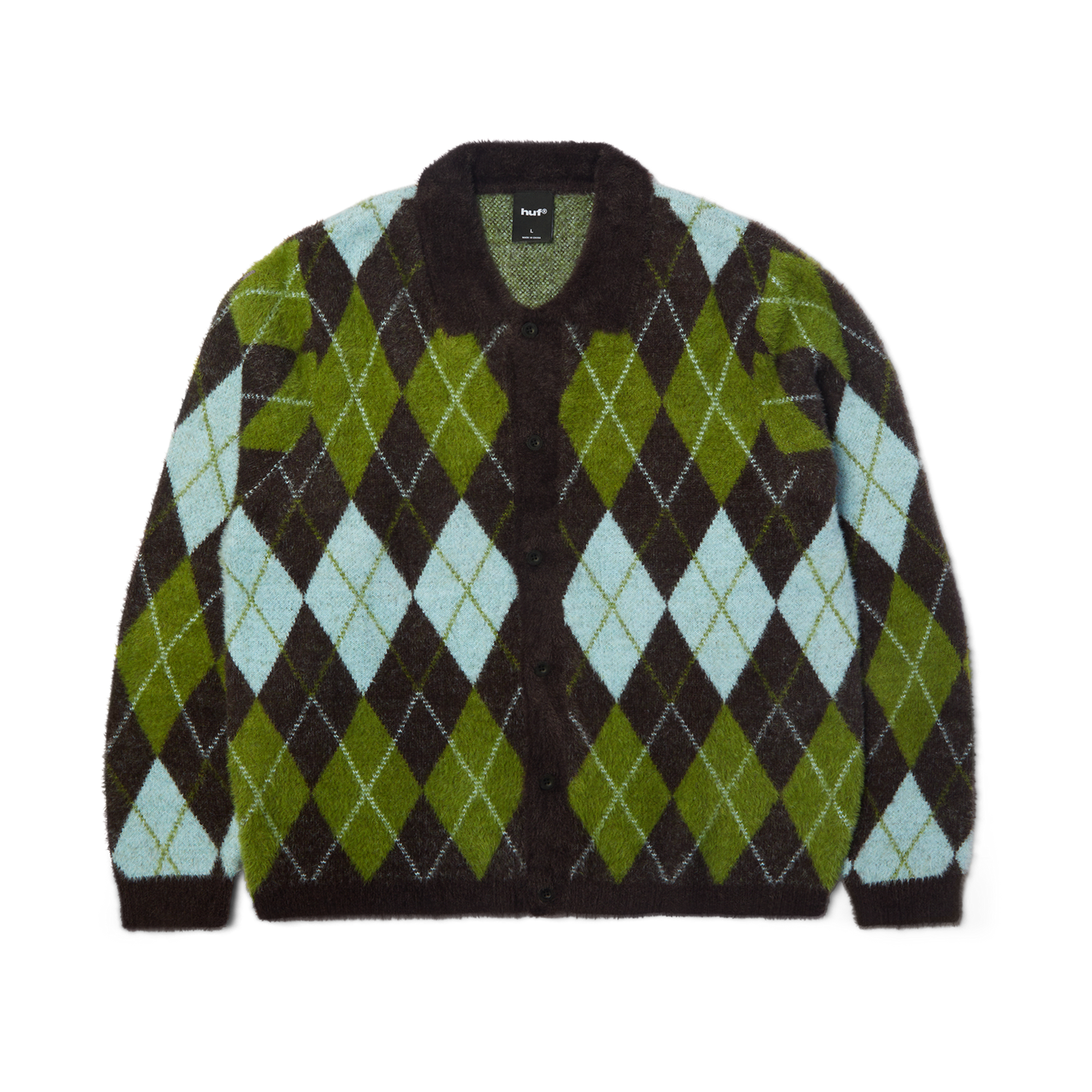 Huf Cooper Mohair Sweater Dark Brown