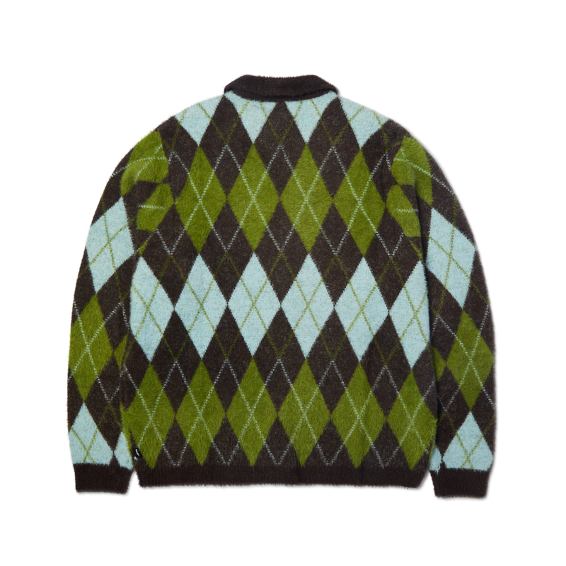 Huf Cooper Mohair Sweater Dark Brown