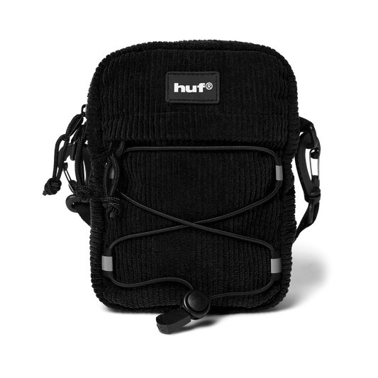 HUF Corduroy Bowery Side Bag Black