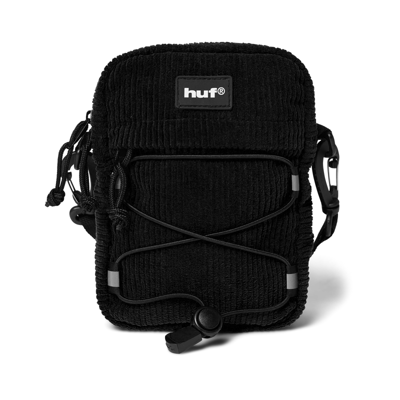 HUF Corduroy Bowery Side Bag Black
