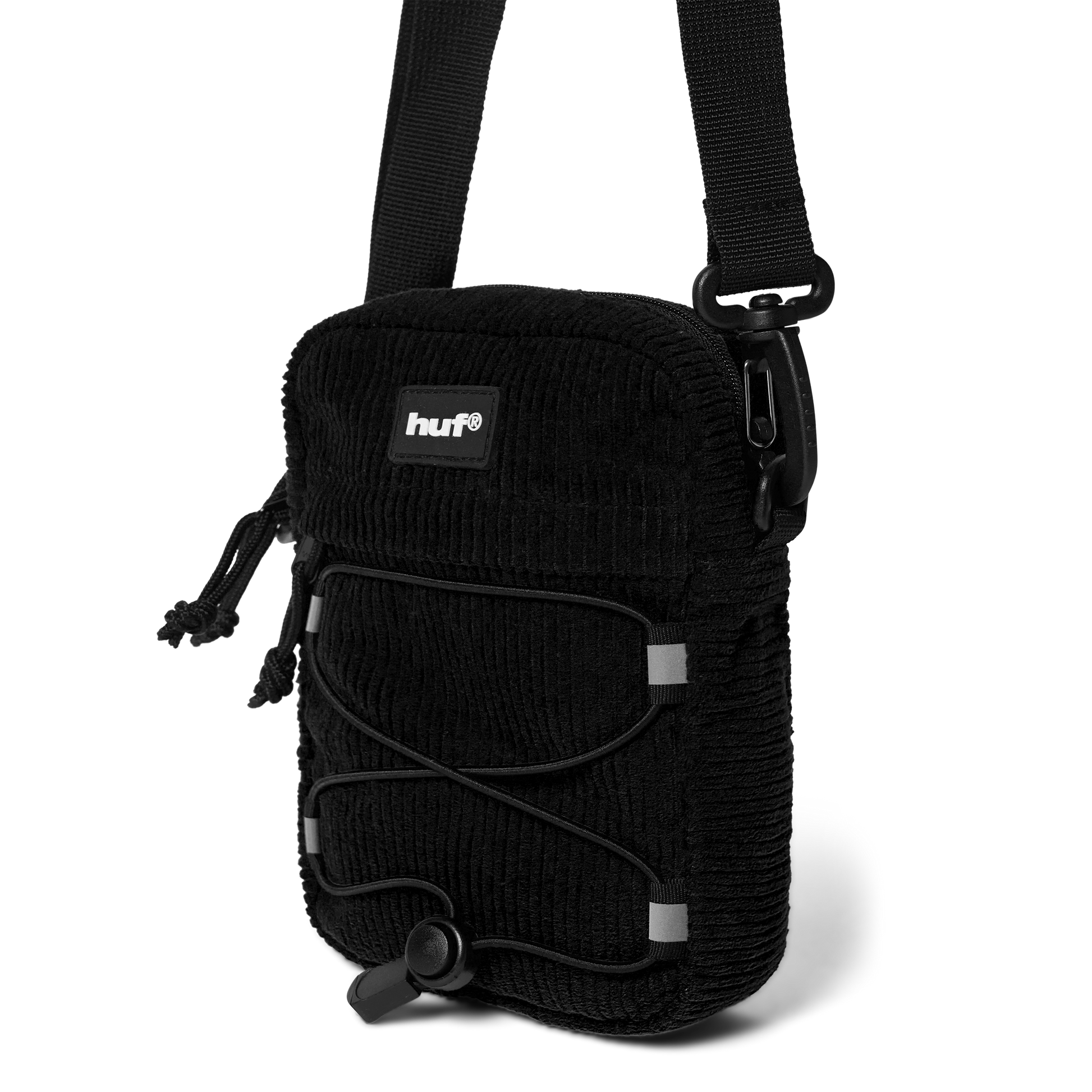 HUF Corduroy Bowery Side Bag Black