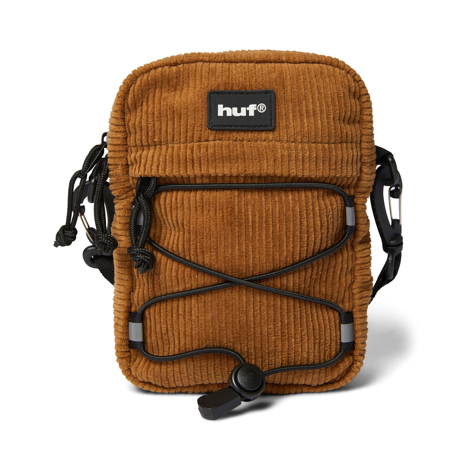 HUF Corduroy Bowery Side Bag Brown