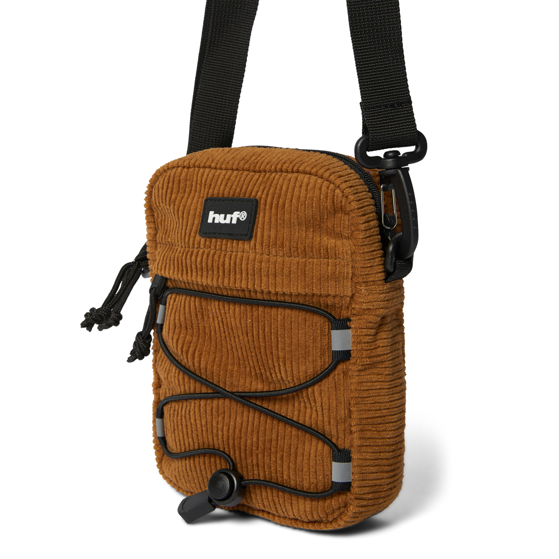 HUF Corduroy Bowery Side Bag Brown
