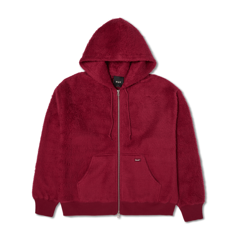 HUF Corso Heavyweight Full-Zip Hoodie Berry