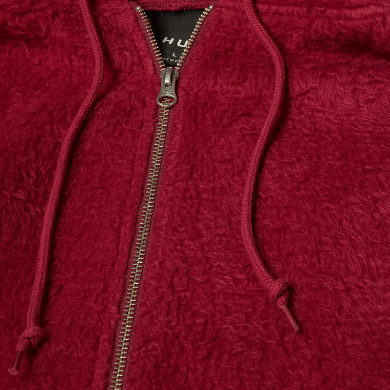 HUF Corso Heavyweight Full-Zip Hoodie Berry