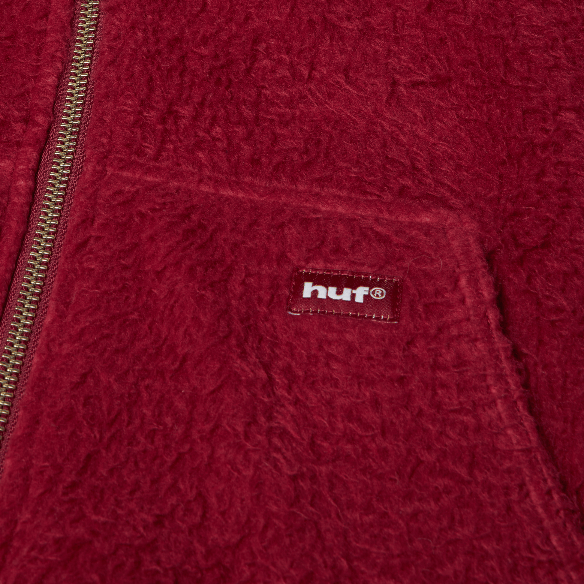 HUF Corso Heavyweight Full-Zip Hoodie Berry