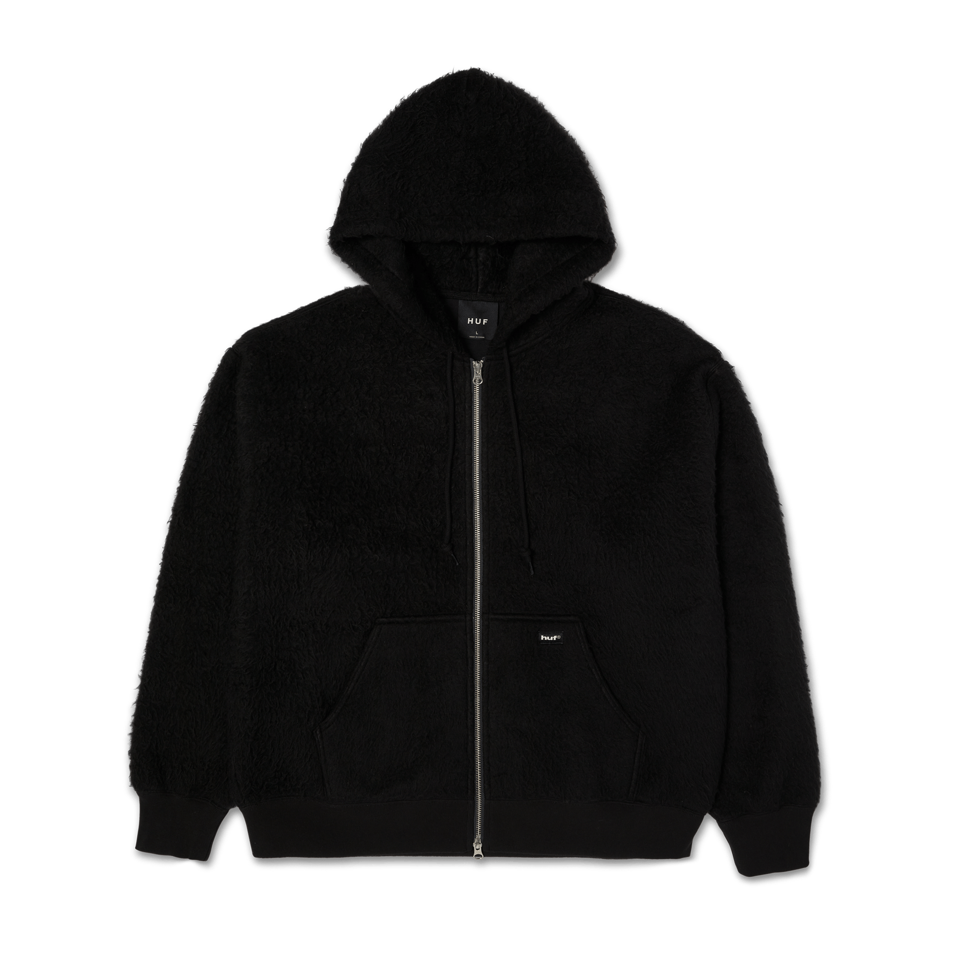 HUF Corso Heavyweight Full-Zip Hoodie Black