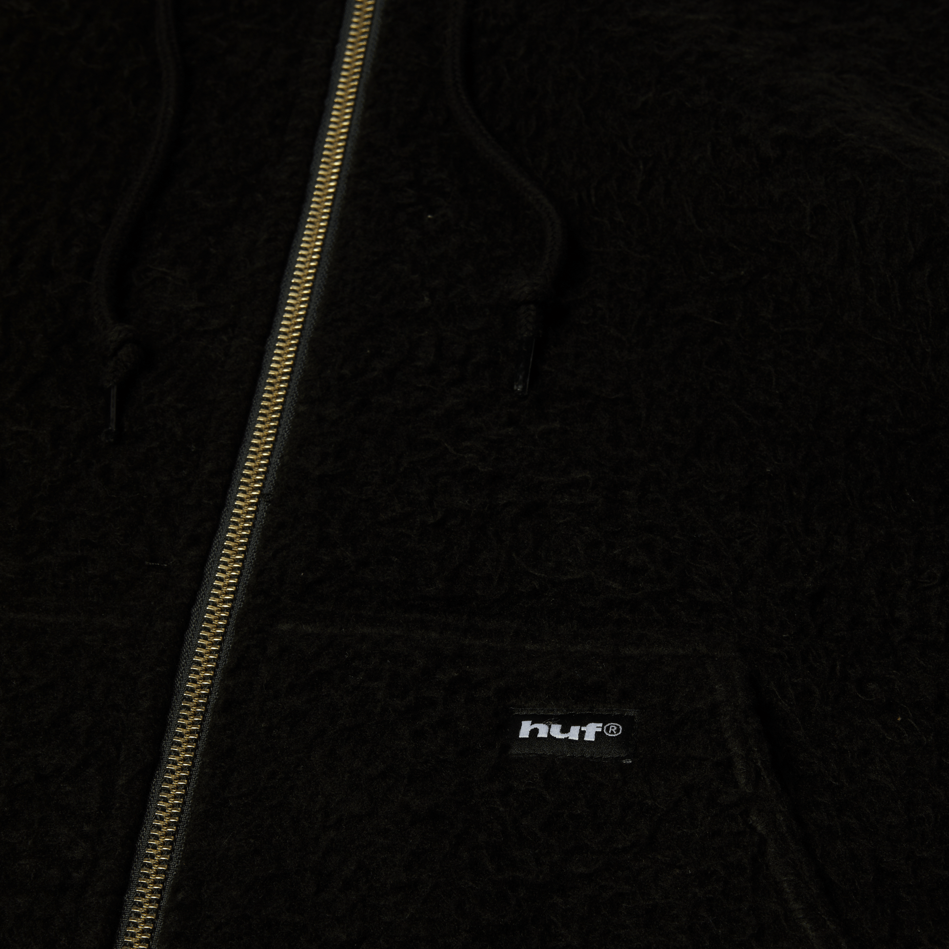 HUF Corso Heavyweight Full-Zip Hoodie Black