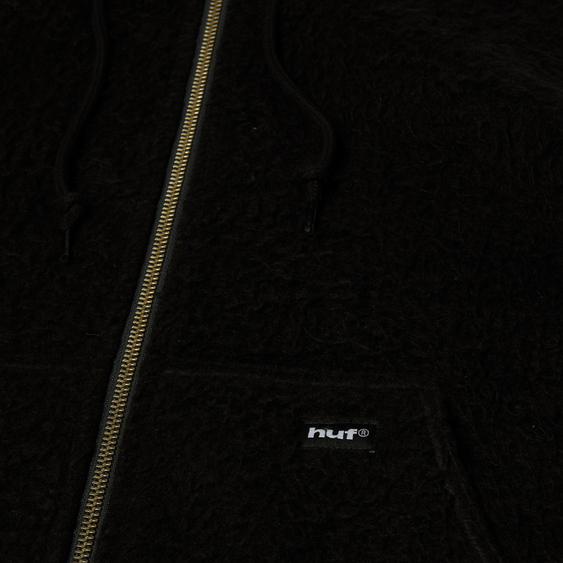 HUF Corso Heavyweight Full-Zip Hoodie Black
