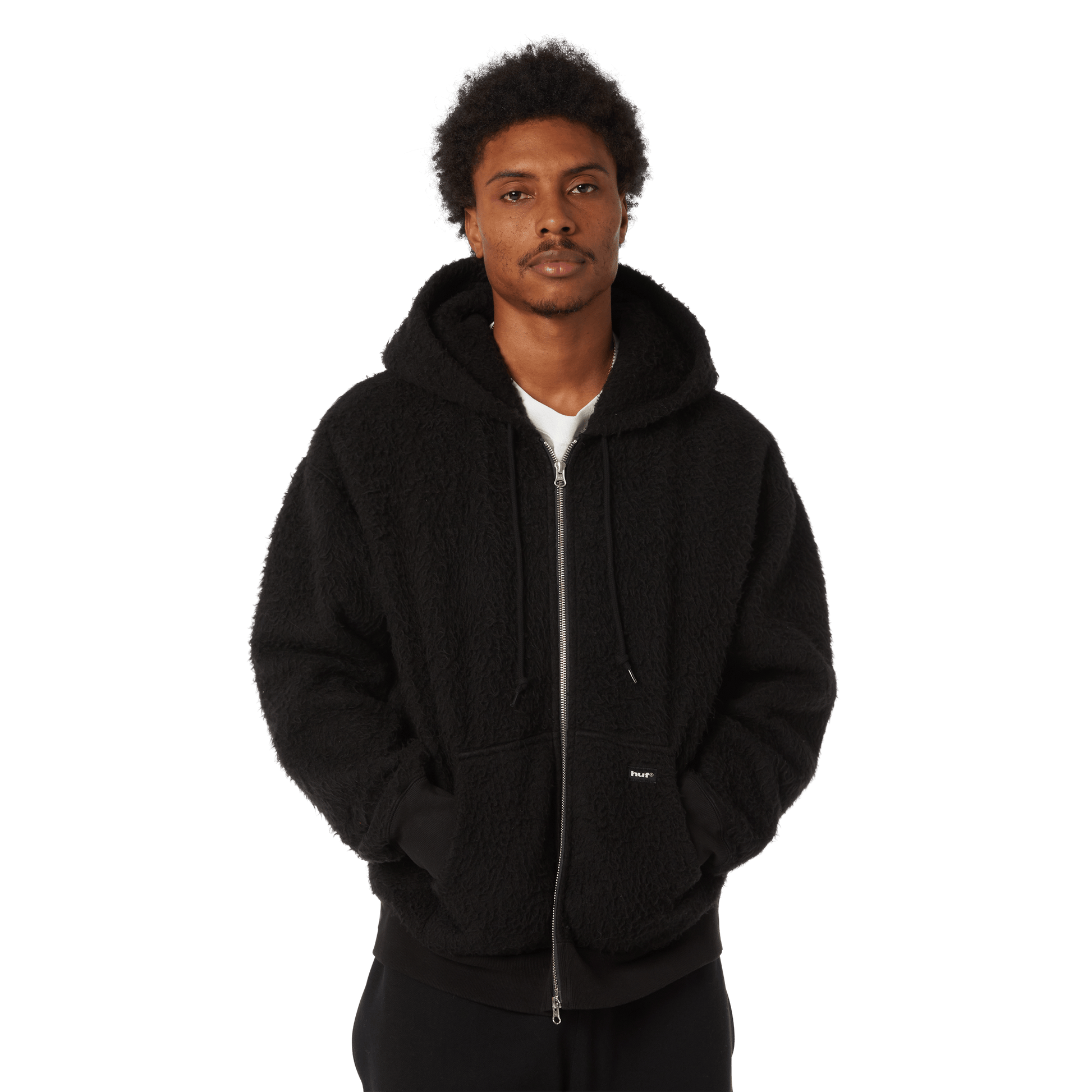 HUF Corso Heavyweight Full-Zip Hoodie Black