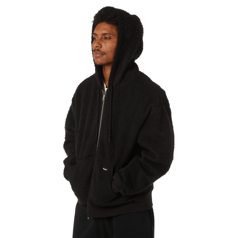 HUF Corso Heavyweight Full-Zip Hoodie Black