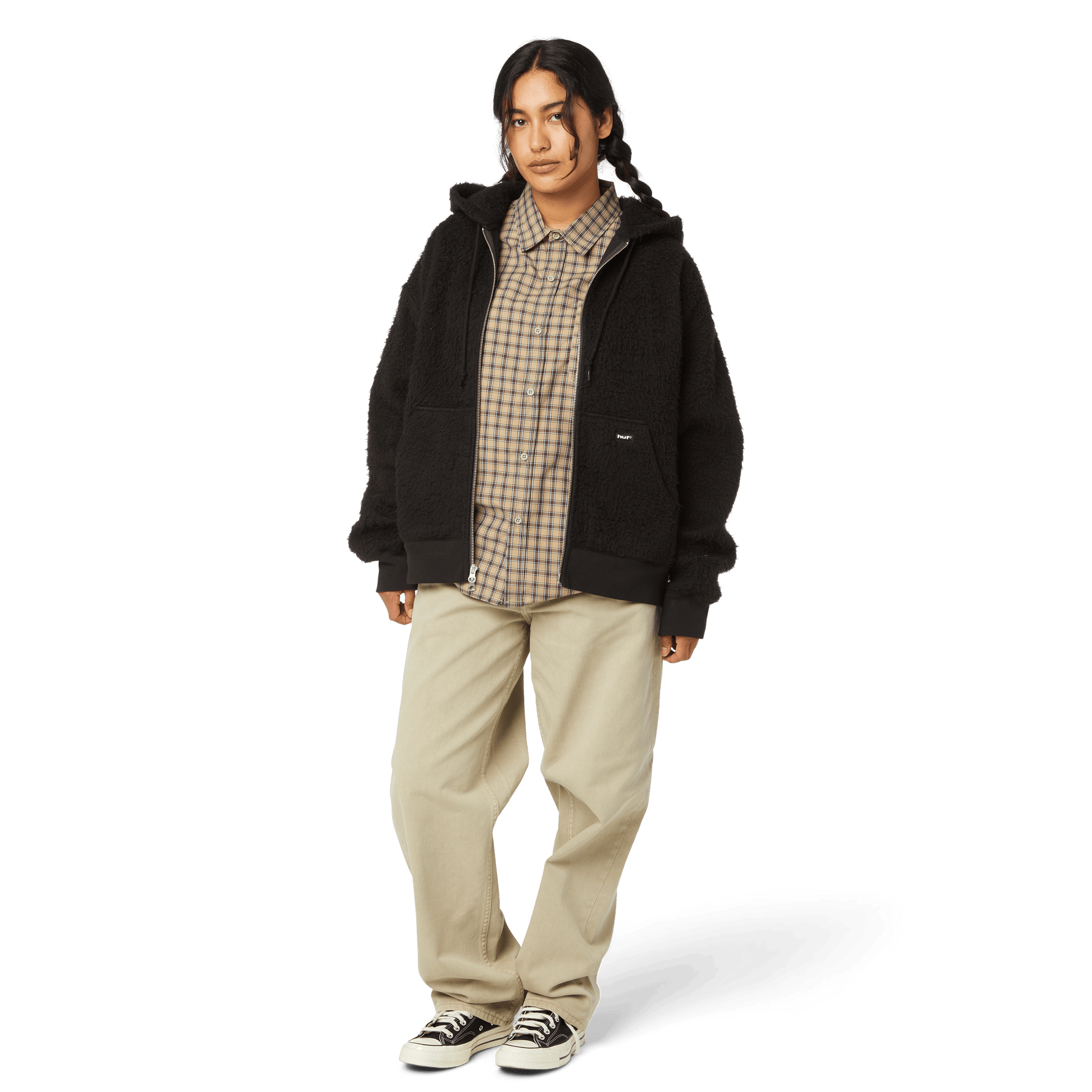 HUF Corso Heavyweight Full-Zip Hoodie Black