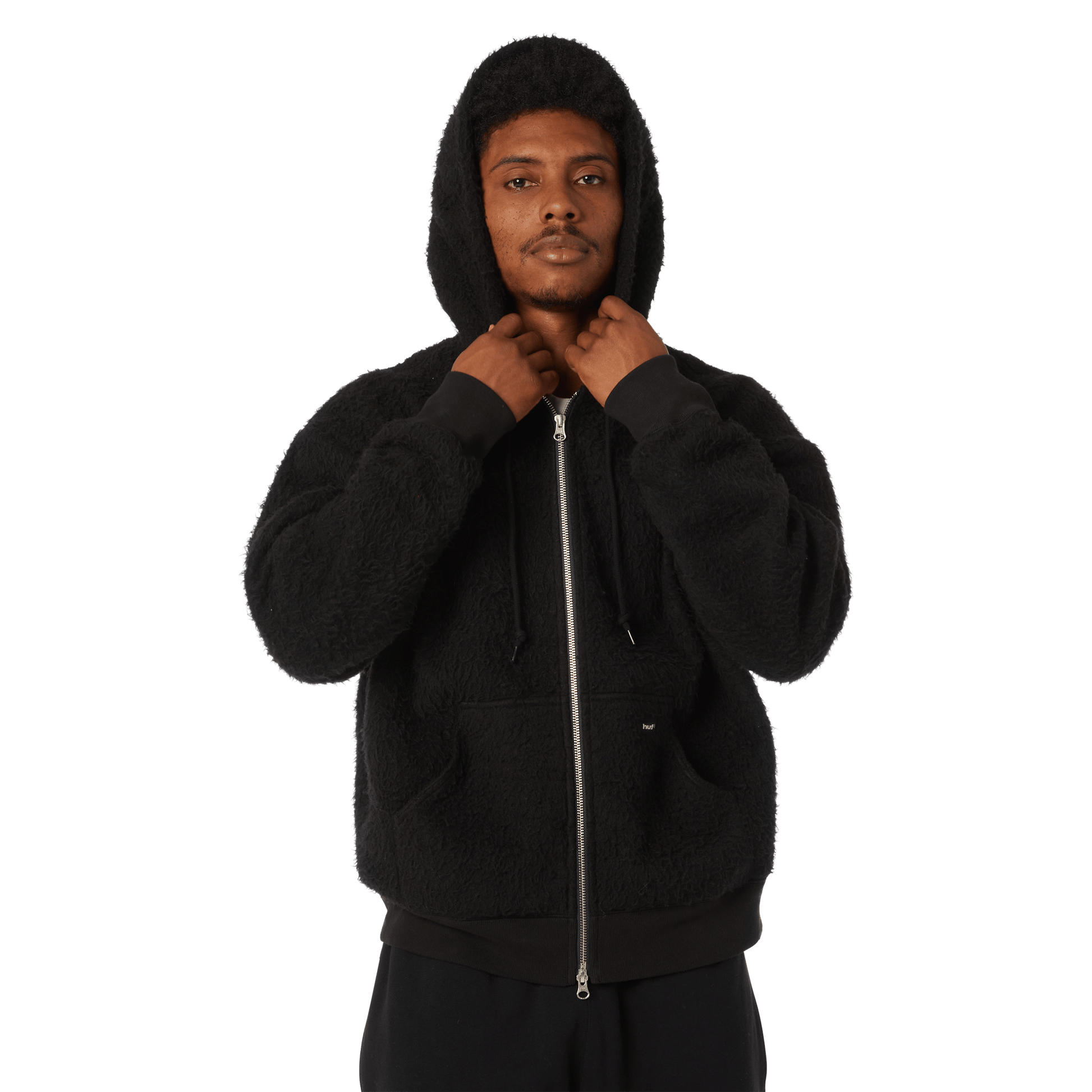 HUF Corso Heavyweight Full-Zip Hoodie Black