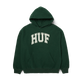 Huf Cracked Arch Inside Out Hoodie Forest Green