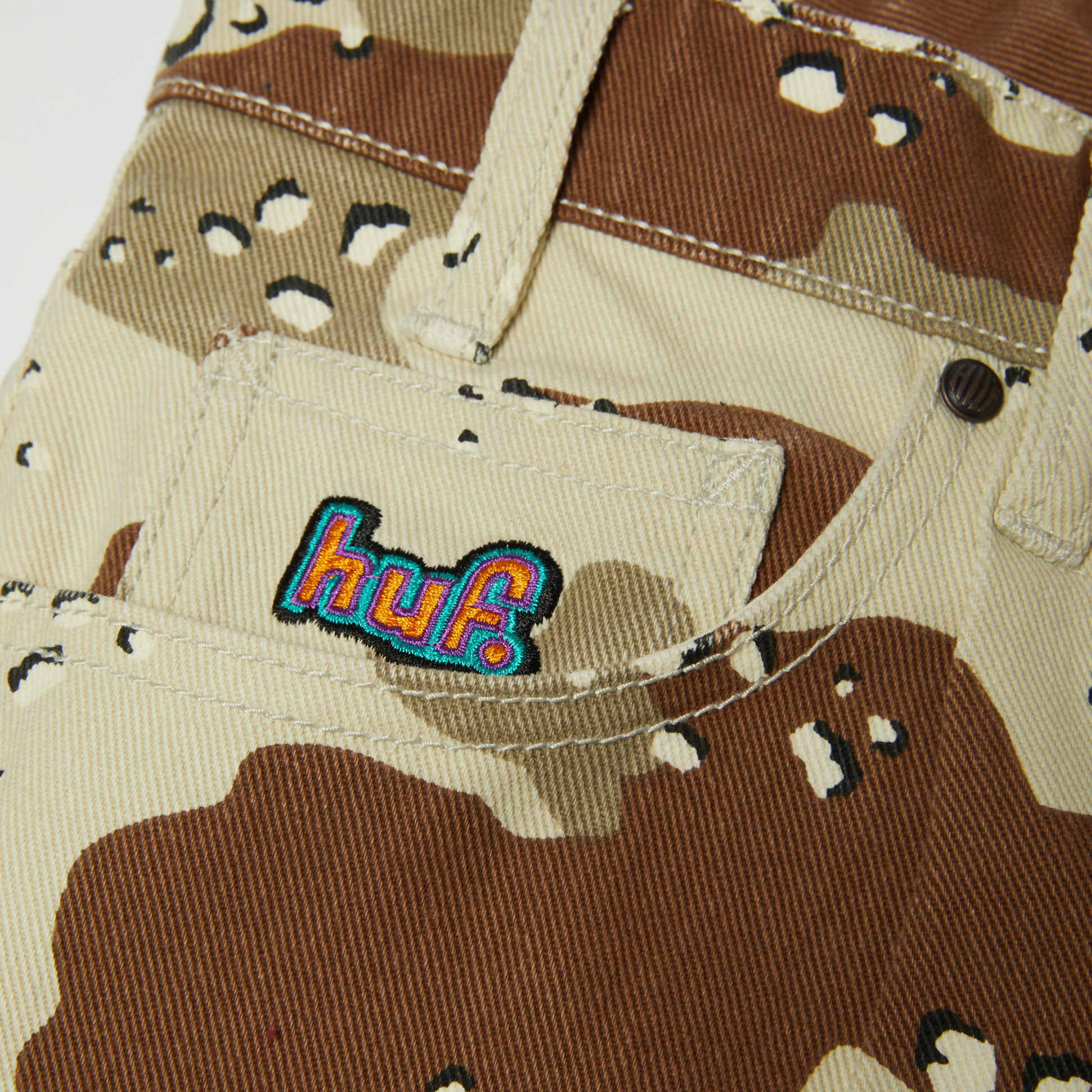HUF Cromer Camo Pant Brown