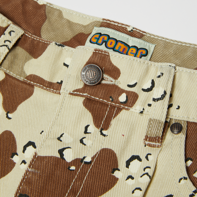 HUF Cromer Camo Pant Brown