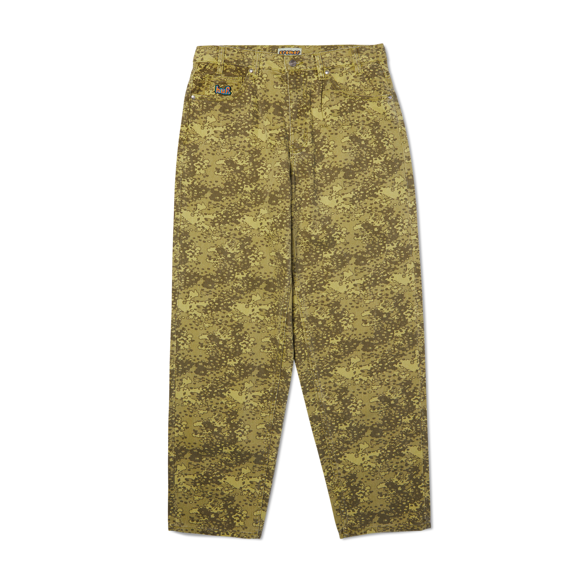 HUF Cromer Camo Pant Green