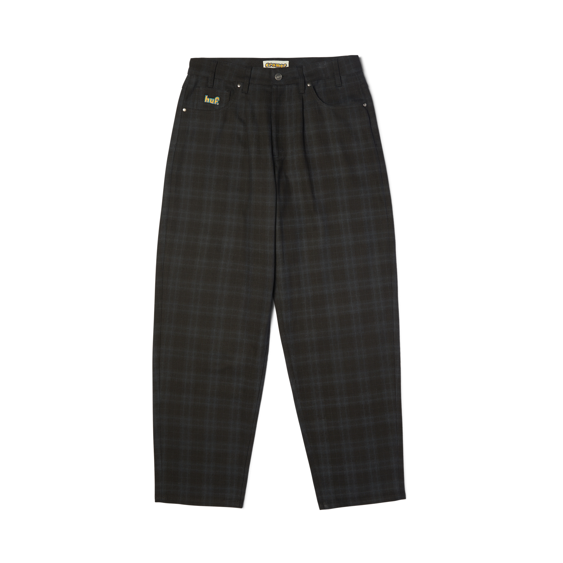 Huf Cromer Plaid Pant Black