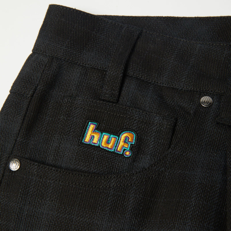 Huf Cromer Plaid Pant Black
