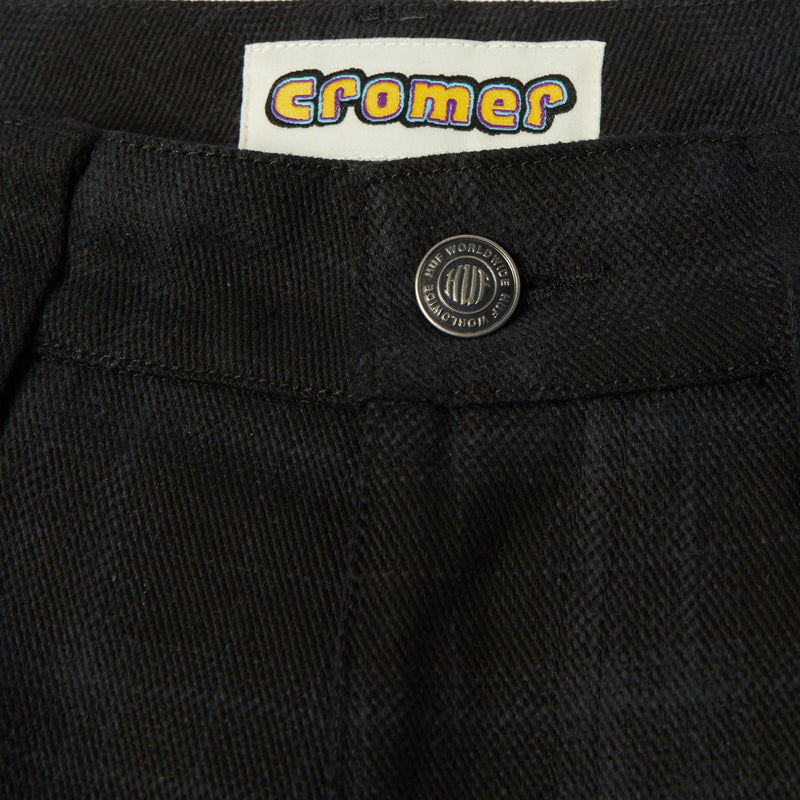 Huf Cromer Plaid Pant Black