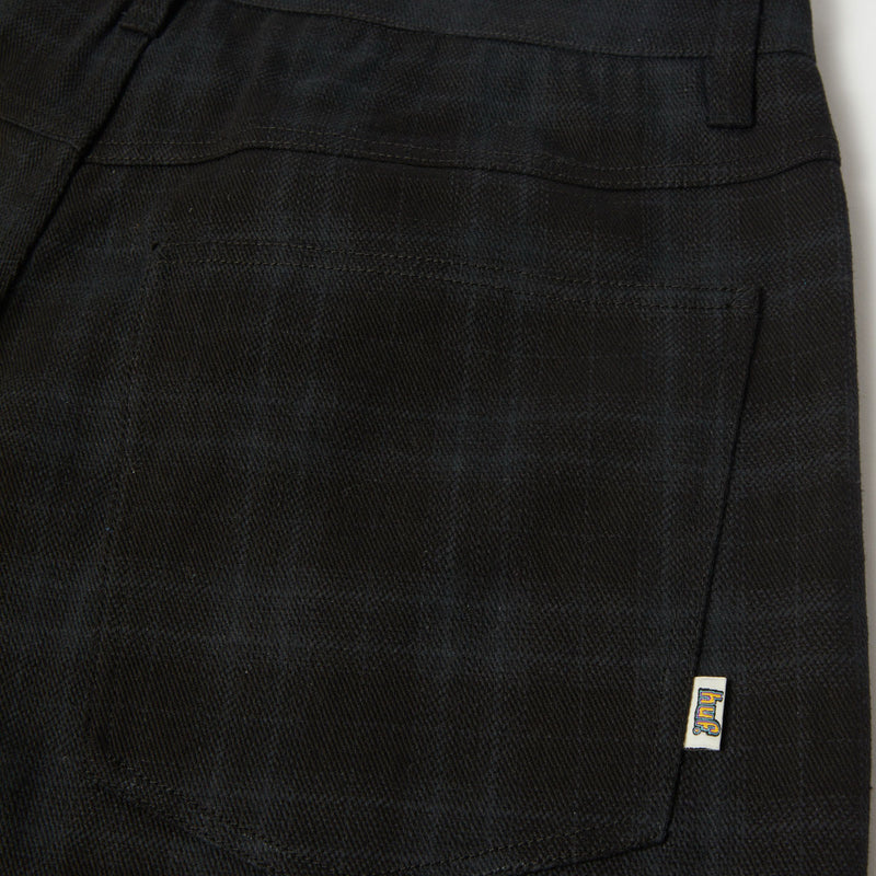 Huf Cromer Plaid Pant Black