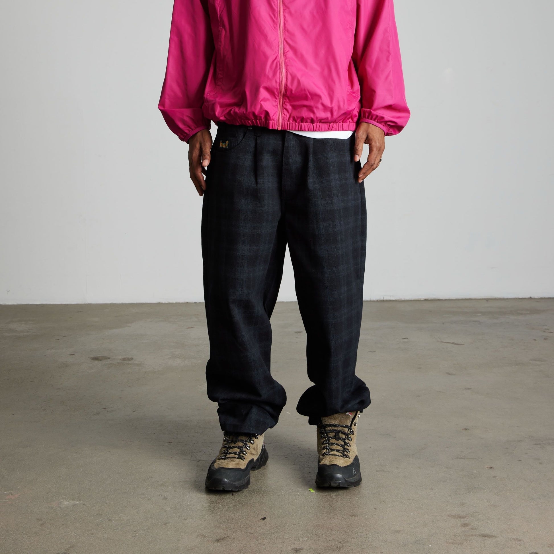 Huf Cromer Plaid Pant Black