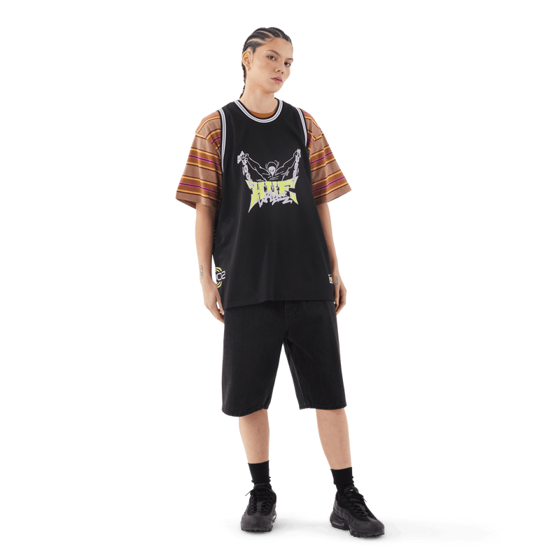 HUF Cromer Short Washed Black