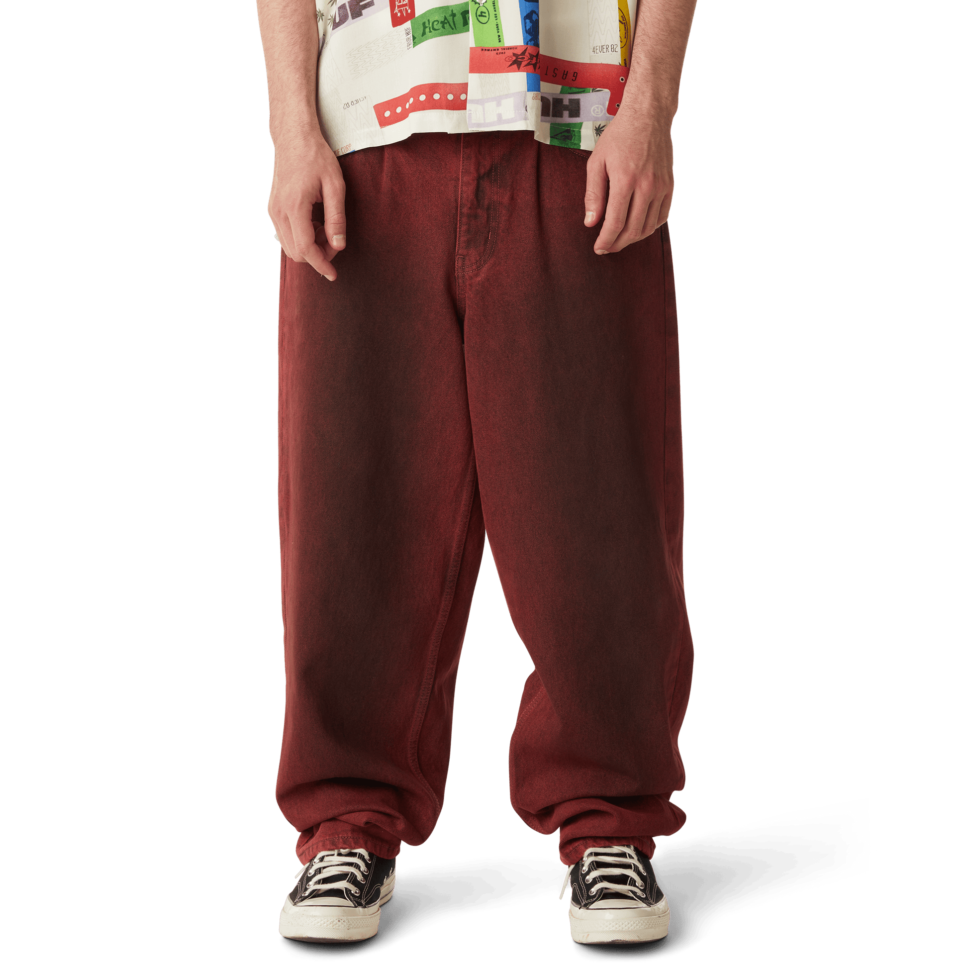 HUF Cromer Washed Pant Lava Red