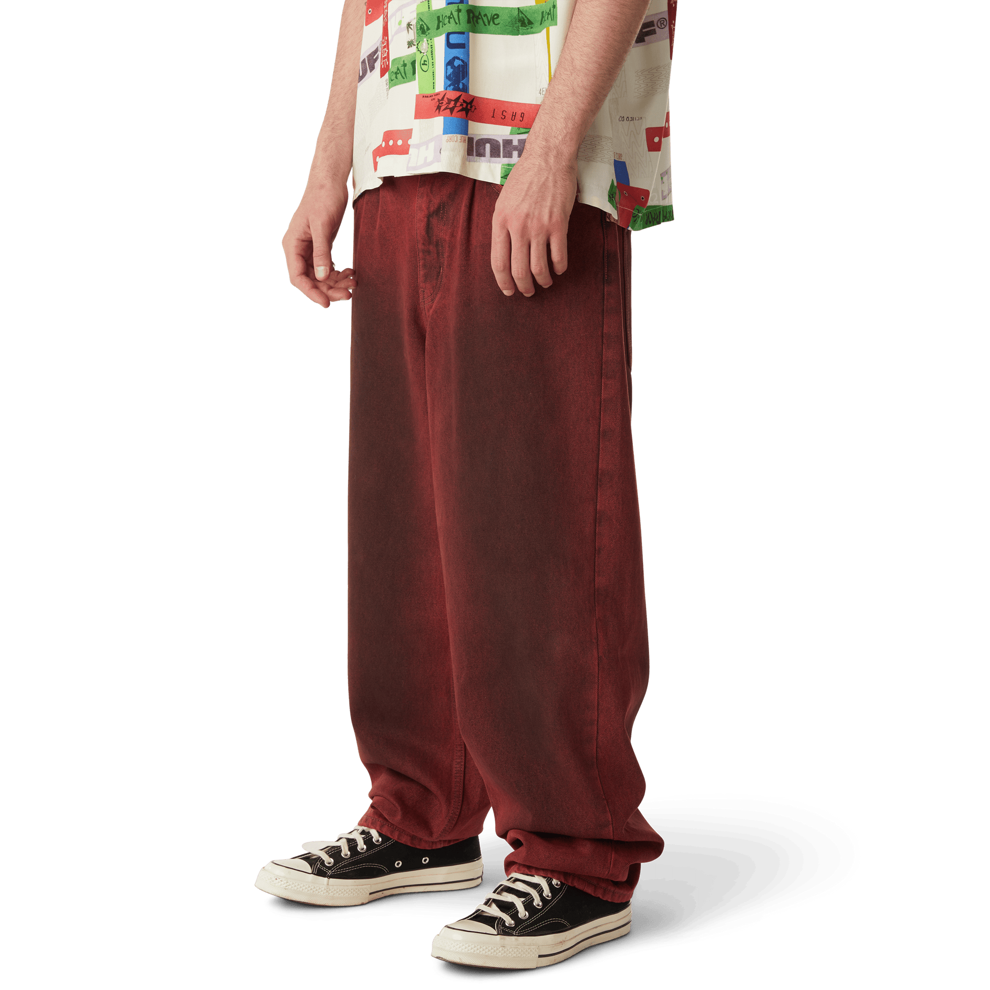 HUF Cromer Washed Pant Lava Red