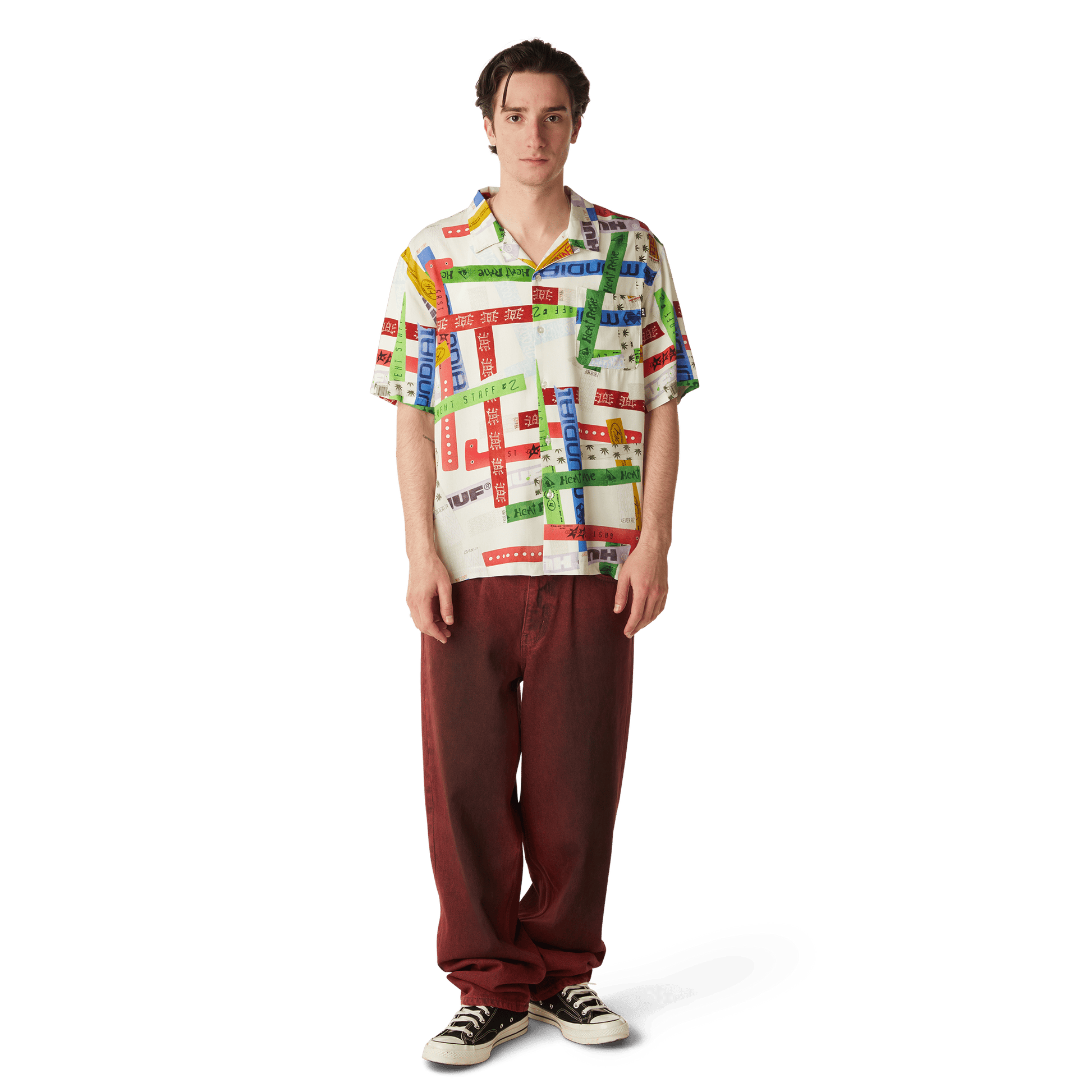 HUF Cromer Washed Pant Lava Red