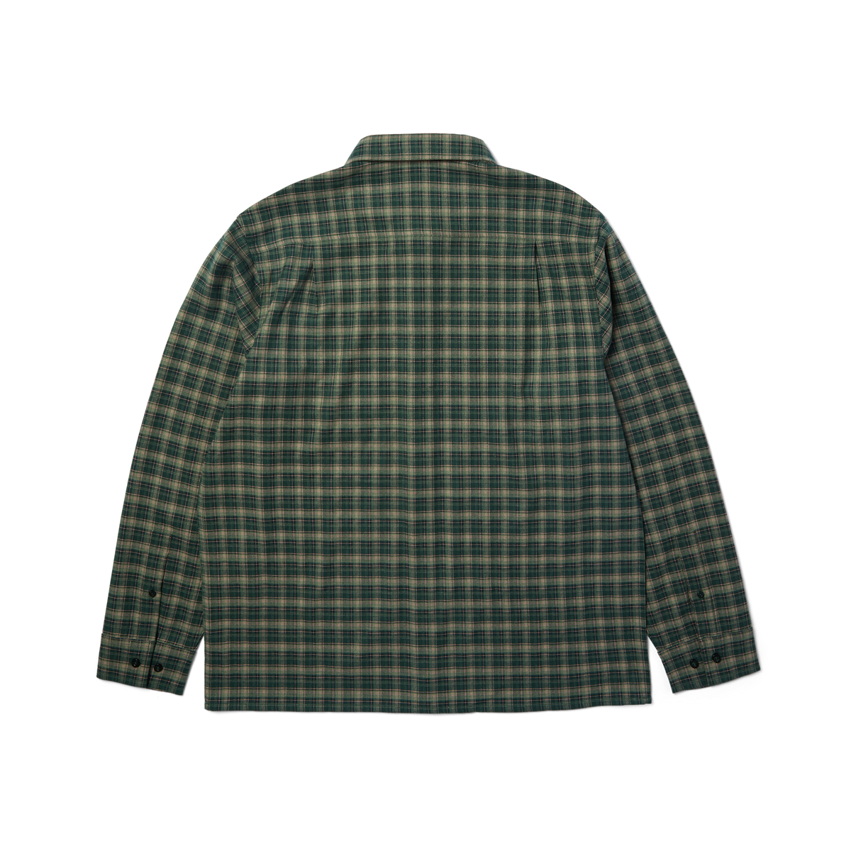 HUF Cross Plaid Long Sleeve Shirt Pine