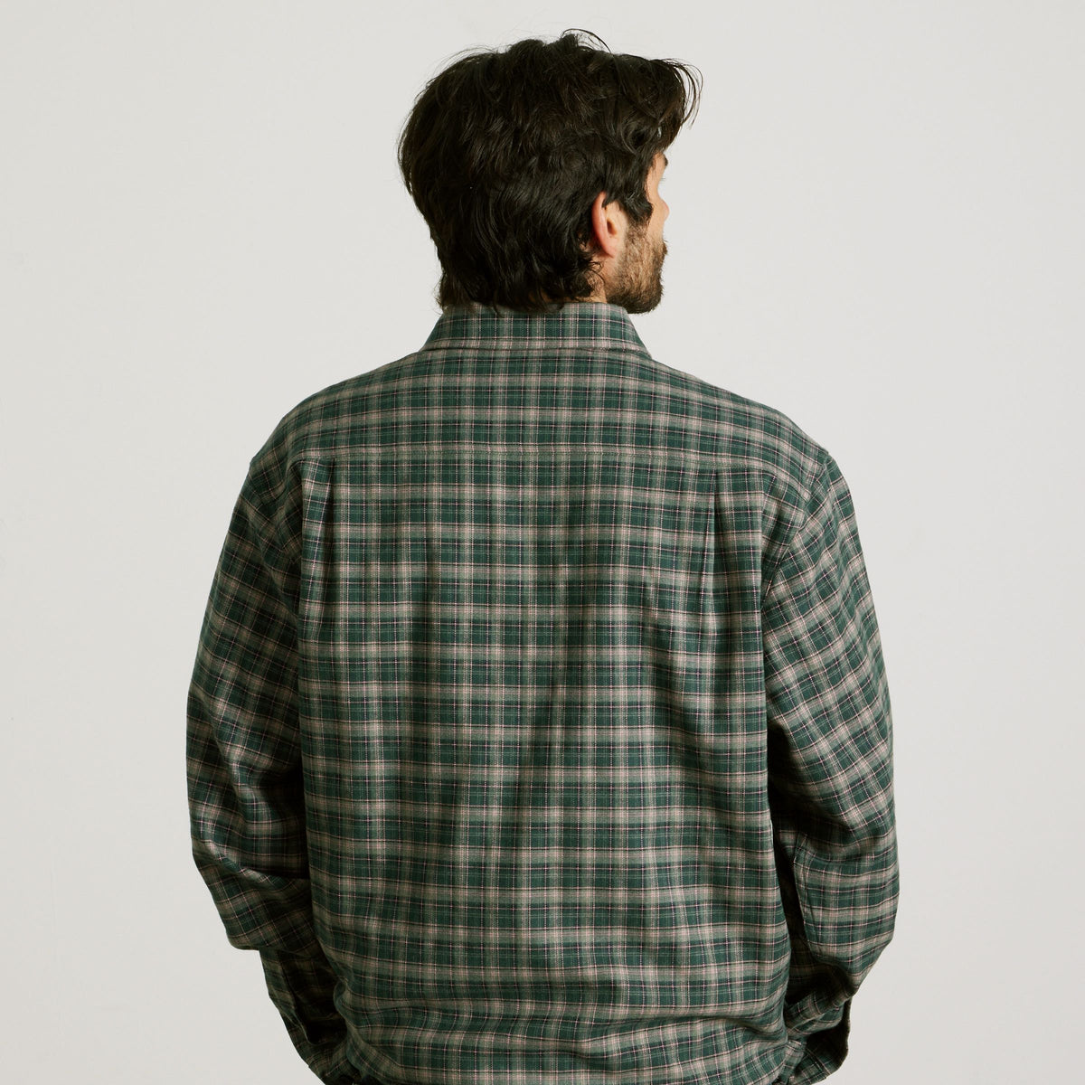 HUF Cross Plaid Long Sleeve Shirt Pine