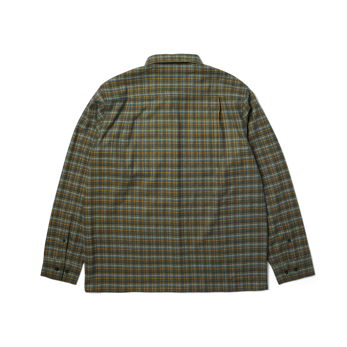 HUF Cross Plaid Long Sleeve Shirt Slate Blue