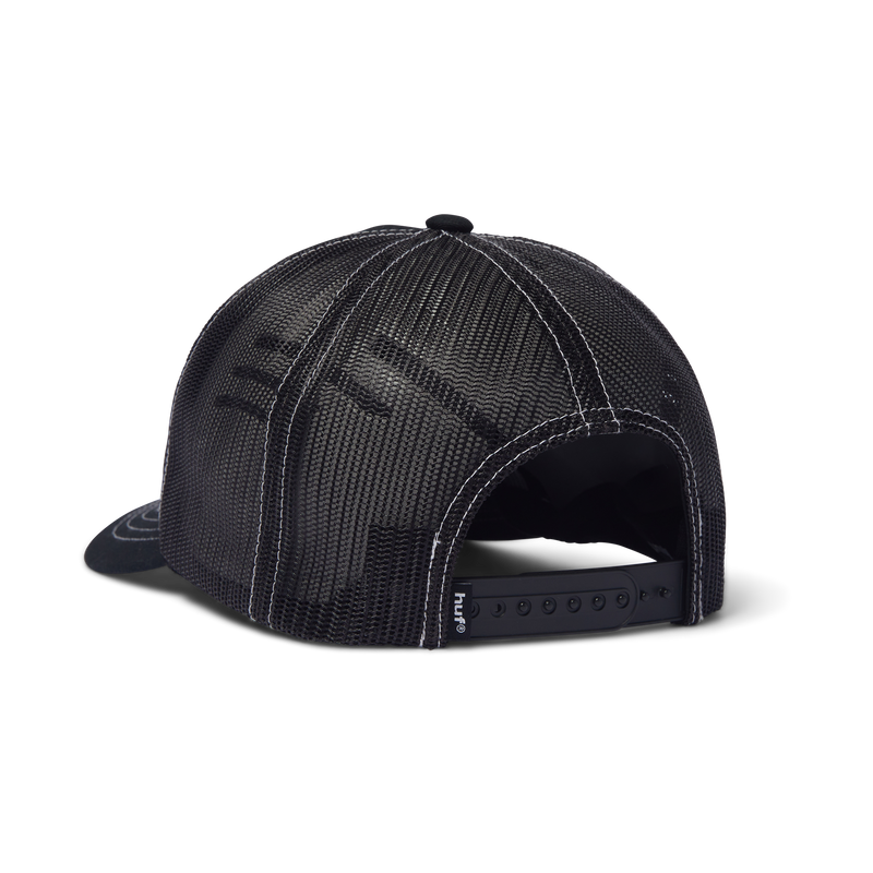 HUF Cross Trucker Hat Black