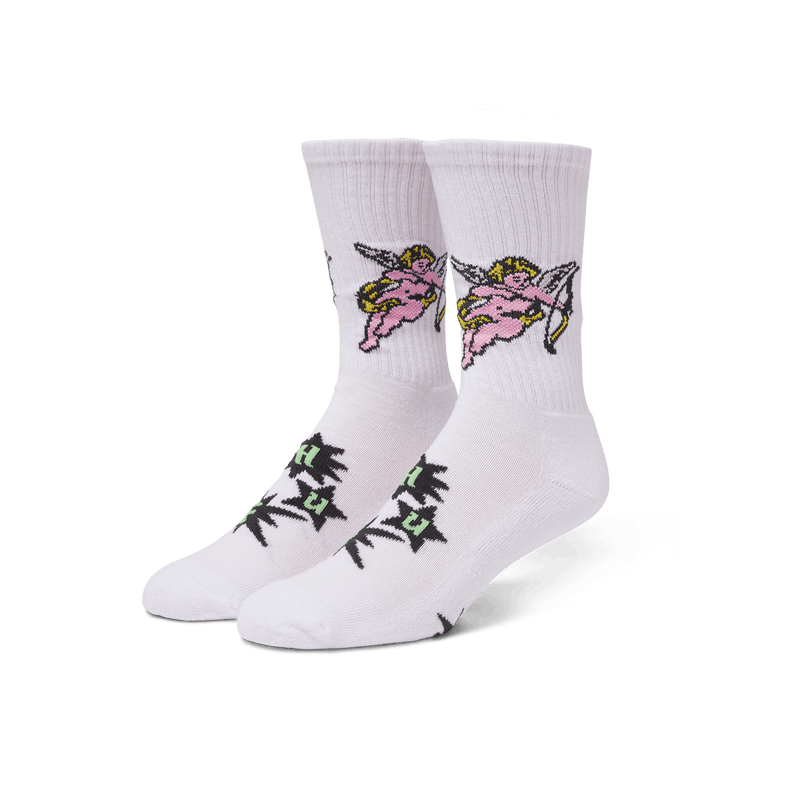 HUF Cupid Crew Sock White
