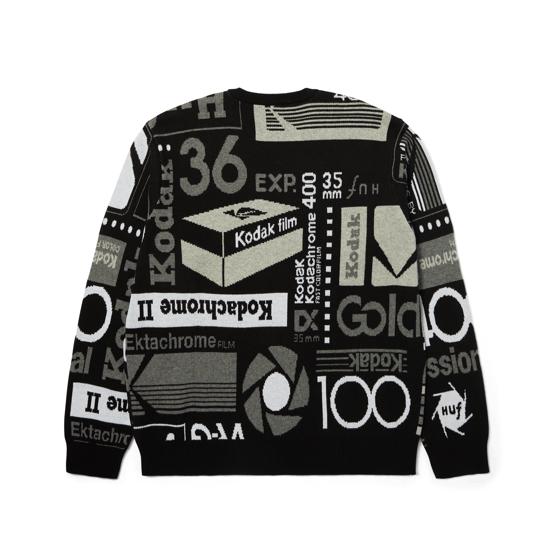Huf x Kodak Dark Room Jacquard Knit Sweater Black
