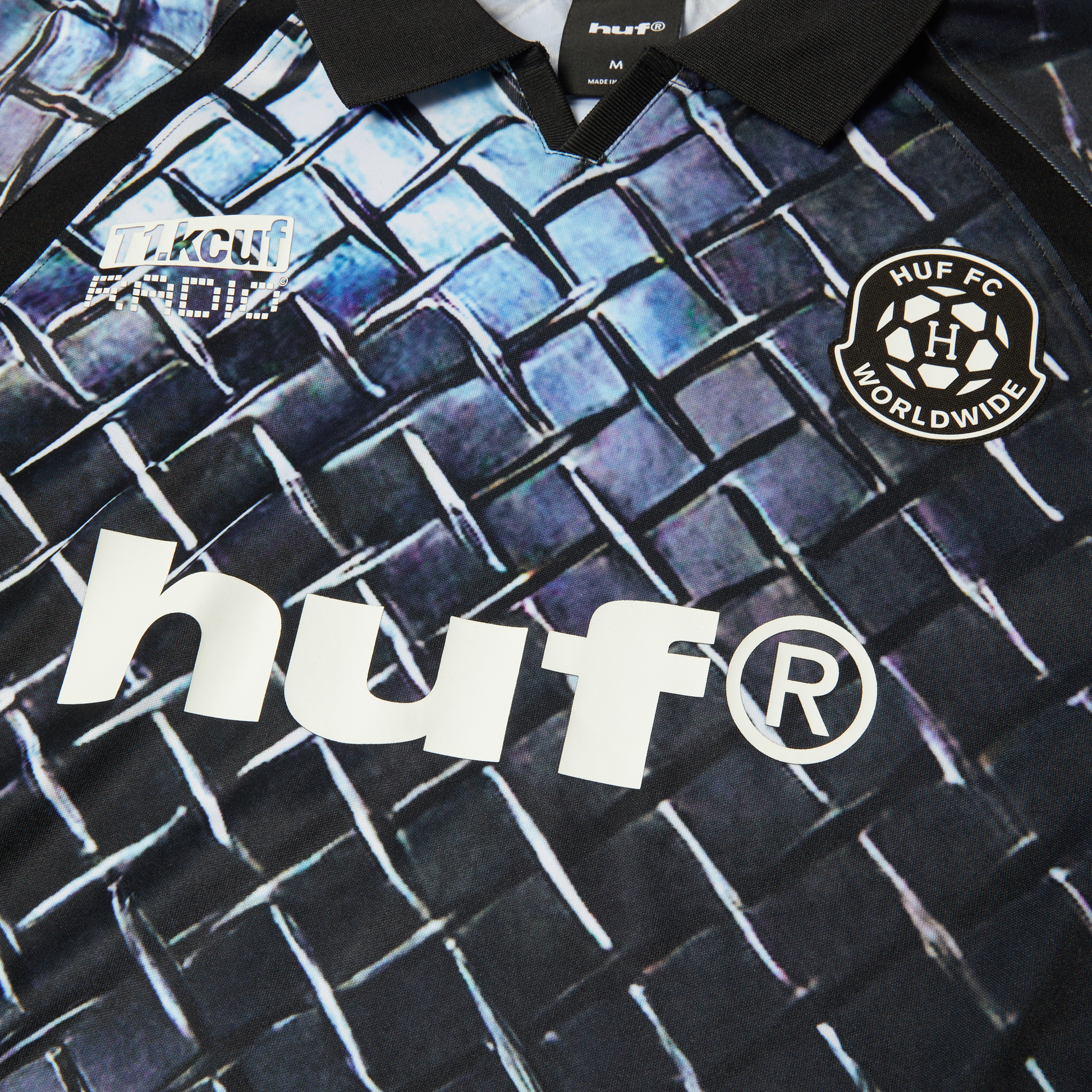 HUF Diamond Plate Jersey Black