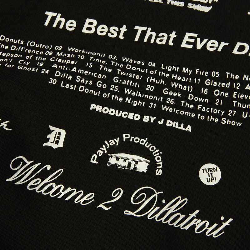 Huf x J Dilla Diggin Po Washed Hoodie Washed Black