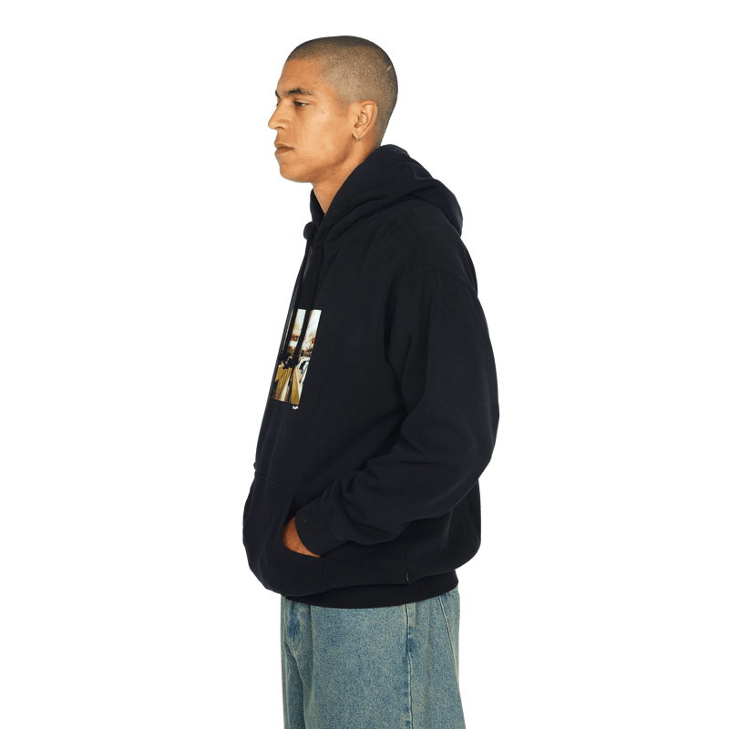 Huf x J Dilla Diggin Po Washed Hoodie Washed Black