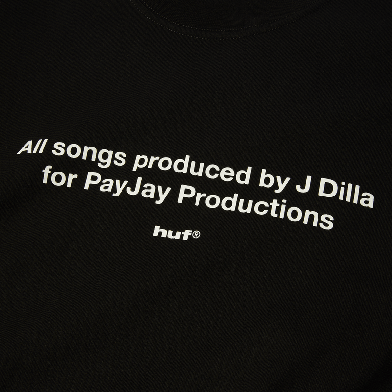 Huf x J Dilla Studio T-Shirt Black