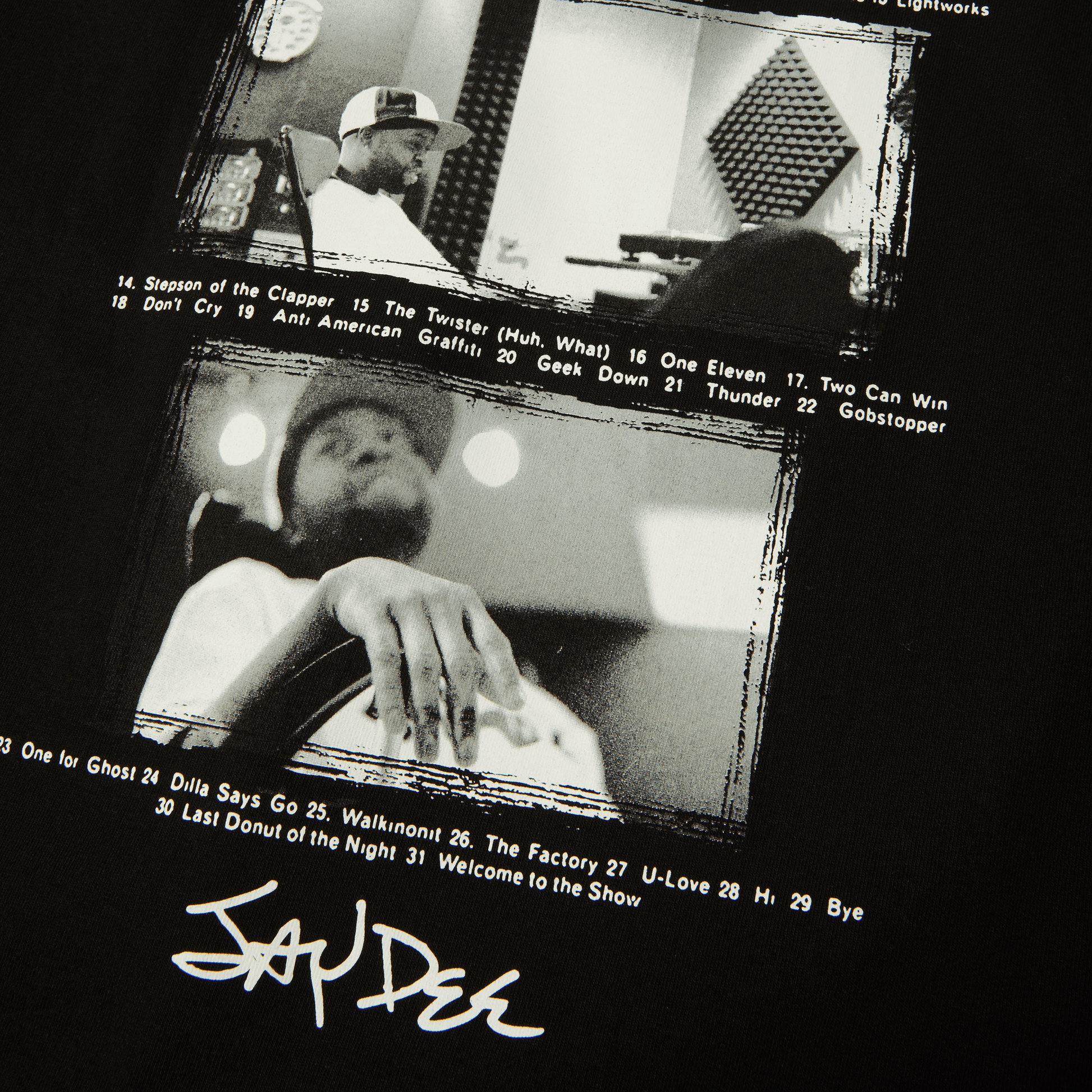 Huf x J Dilla Studio T-Shirt Black