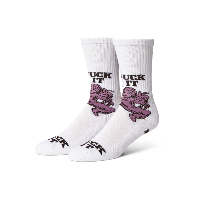 HUF Divine Crew Sock White
